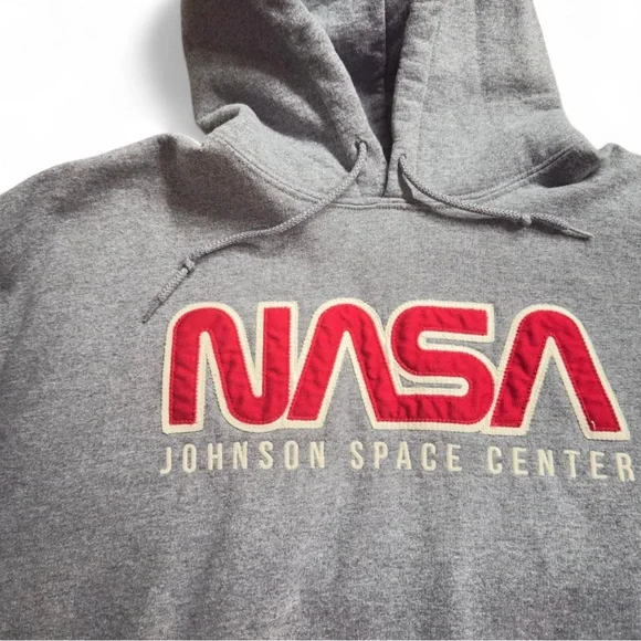 ❤️SOLD❤️Vtg Inspired NASA Classic Logo Gray Heavy Blend Sweatshirt Size Adult L - Picture 4 of 7